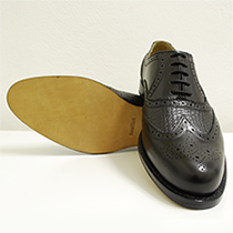 Men’s shoe leather sharkskin